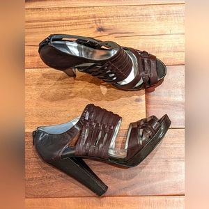 Calvin Klein peep toe heeled sandal